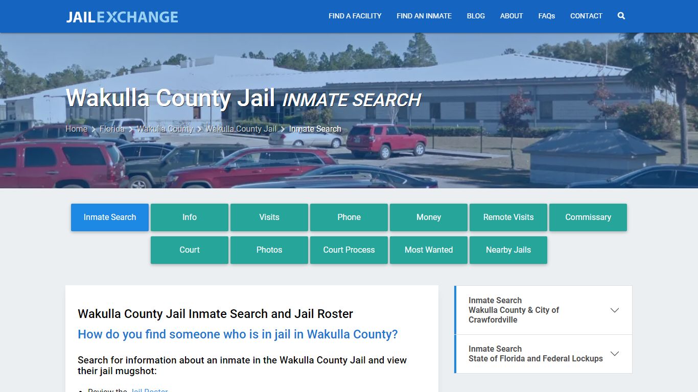 Wakulla County Jail Inmate Search - Jail Exchange